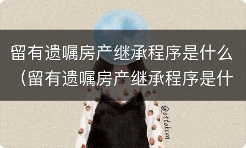 留有遗嘱房产继承程序是什么（留有遗嘱房产继承程序是什么意思）