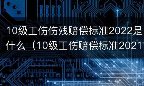 10级工伤伤残赔偿标准2022是什么（10级工伤赔偿标准2021最新工伤赔偿标准）