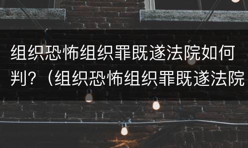 组织恐怖组织罪既遂法院如何判?（组织恐怖组织罪既遂法院如何判决）
