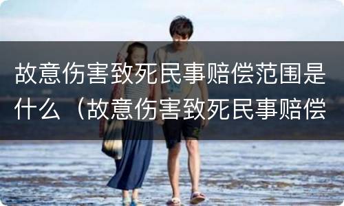 故意伤害致死民事赔偿范围是什么（故意伤害致死民事赔偿范围是什么法律）