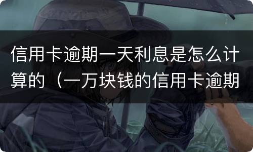 信用卡逾期一天利息是怎么计算的（一万块钱的信用卡逾期的利息怎么算）