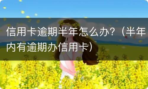 信用卡逾期半年怎么办?（半年内有逾期办信用卡）