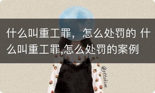 什么叫重工罪，怎么处罚的 什么叫重工罪,怎么处罚的案例