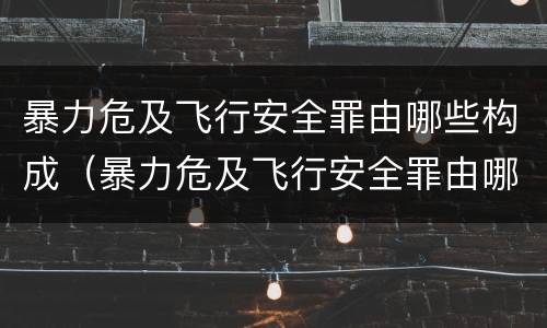 暴力危及飞行安全罪由哪些构成（暴力危及飞行安全罪由哪些构成）