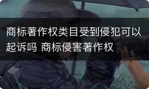 商标著作权类目受到侵犯可以起诉吗 商标侵害著作权