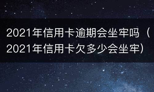 2021年信用卡逾期会坐牢吗（2021年信用卡欠多少会坐牢）