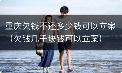 重庆欠钱不还多少钱可以立案（欠钱几千块钱可以立案）