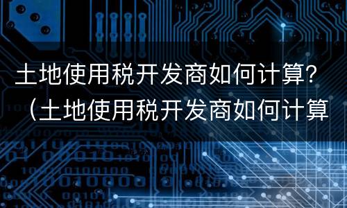 土地使用税开发商如何计算？（土地使用税开发商如何计算税率）