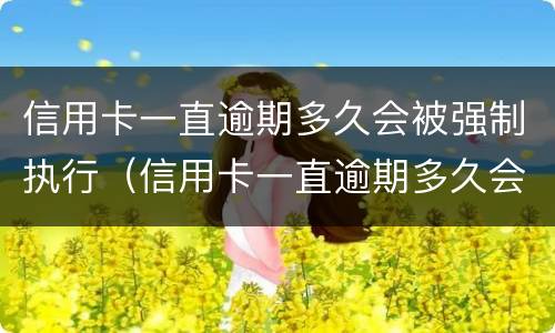 信用卡一直逾期多久会被强制执行（信用卡一直逾期多久会被强制执行呢）