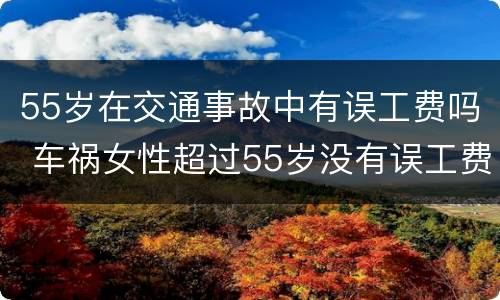 55岁在交通事故中有误工费吗 车祸女性超过55岁没有误工费的吗
