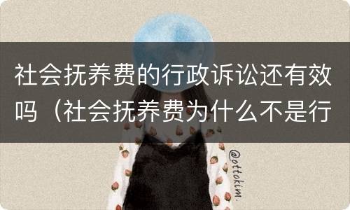 社会抚养费的行政诉讼还有效吗（社会抚养费为什么不是行政处罚）