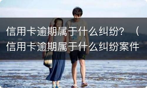 信用卡逾期属于什么纠纷？（信用卡逾期属于什么纠纷案件）