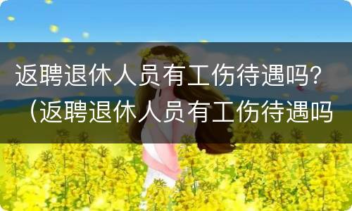 返聘退休人员有工伤待遇吗？（返聘退休人员有工伤待遇吗怎么办）