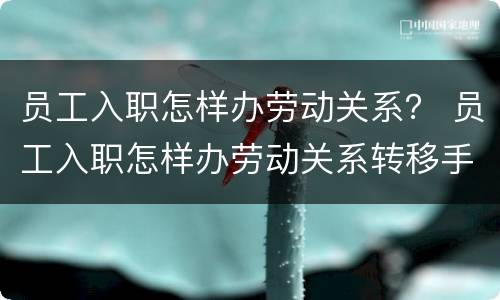 员工入职怎样办劳动关系？ 员工入职怎样办劳动关系转移手续