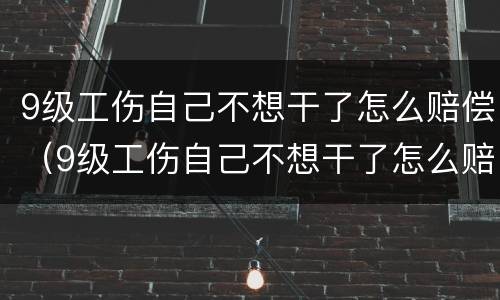 9级工伤自己不想干了怎么赔偿（9级工伤自己不想干了怎么赔偿呢）
