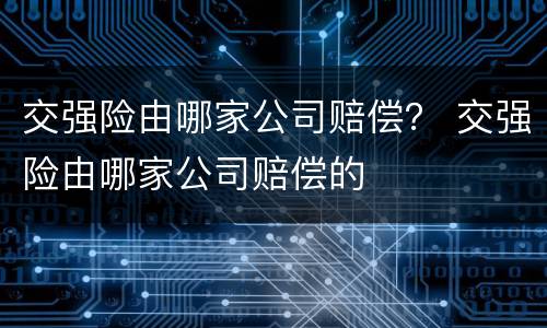交强险由哪家公司赔偿？ 交强险由哪家公司赔偿的
