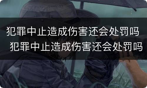 犯罪中止造成伤害还会处罚吗 犯罪中止造成伤害还会处罚吗知乎