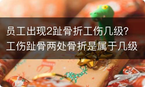 员工出现2趾骨折工伤几级？ 工伤趾骨两处骨折是属于几级伤残