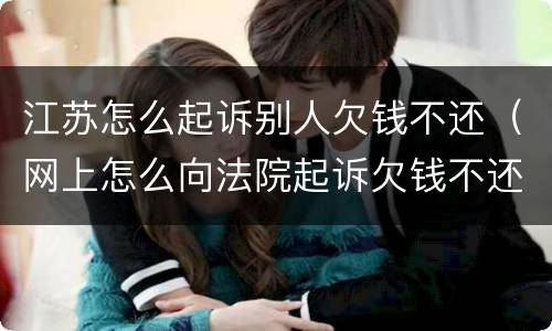 江苏怎么起诉别人欠钱不还（网上怎么向法院起诉欠钱不还的人）