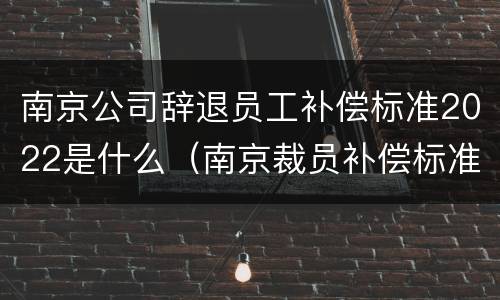 南京公司辞退员工补偿标准2022是什么（南京裁员补偿标准）
