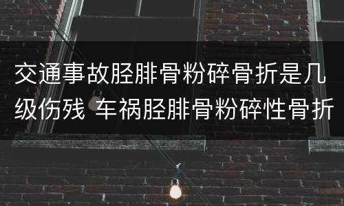 交通事故胫腓骨粉碎骨折是几级伤残 车祸胫腓骨粉碎性骨折伤残鉴定几个月做