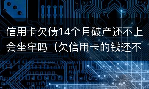 信用卡欠债14个月破产还不上会坐牢吗（欠信用卡的钱还不上能申请破产吗）
