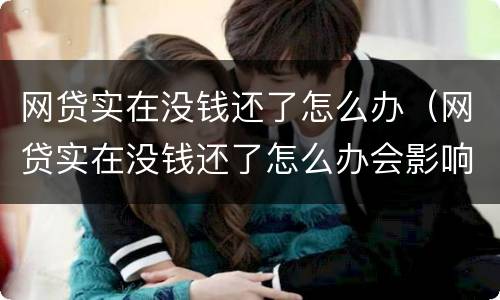网贷实在没钱还了怎么办（网贷实在没钱还了怎么办会影响到什么）