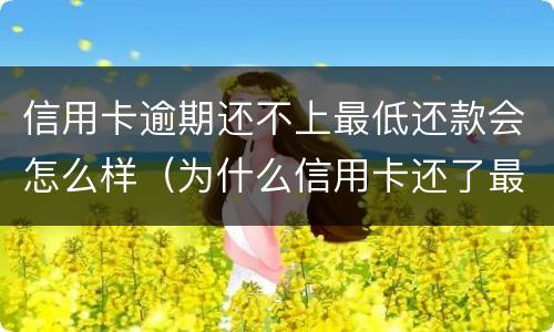 信用卡逾期还不上最低还款会怎么样（为什么信用卡还了最低还显示逾期）