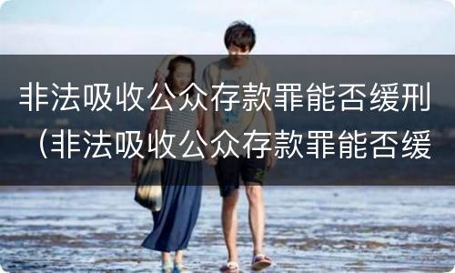 非法吸收公众存款罪能否缓刑（非法吸收公众存款罪能否缓刑）