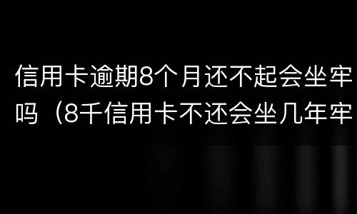 信用卡逾期8个月还不起会坐牢吗（8千信用卡不还会坐几年牢）