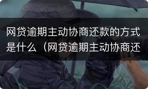 网贷逾期主动协商还款的方式是什么（网贷逾期主动协商还款的方式是什么呢）