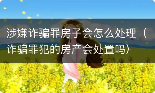 涉嫌诈骗罪房子会怎么处理（诈骗罪犯的房产会处置吗）