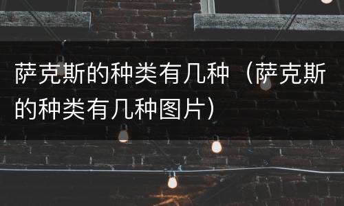 萨克斯的种类有几种（萨克斯的种类有几种图片）