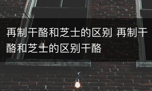 再制干酪和芝士的区别 再制干酪和芝士的区别干酪