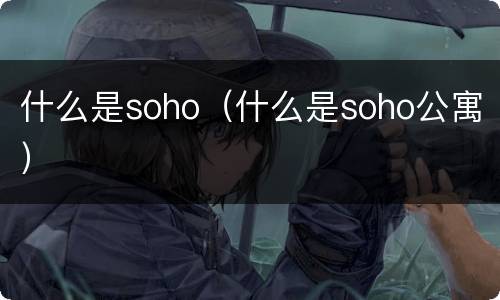 什么是soho（什么是soho公寓）