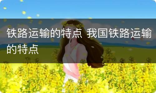 铁路运输的特点 我国铁路运输的特点