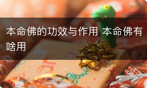 本命佛的功效与作用 本命佛有啥用