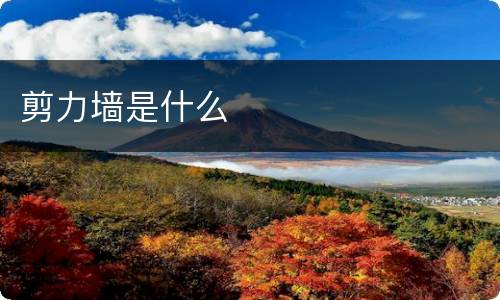 剪力墙是什么