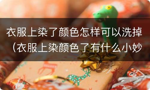 衣服上染了颜色怎样可以洗掉（衣服上染颜色了有什么小妙招吗）