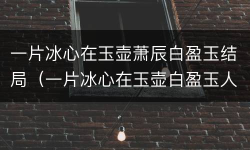 一片冰心在玉壶萧辰白盈玉结局（一片冰心在玉壶白盈玉人设）