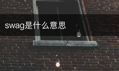 swag是什么意思