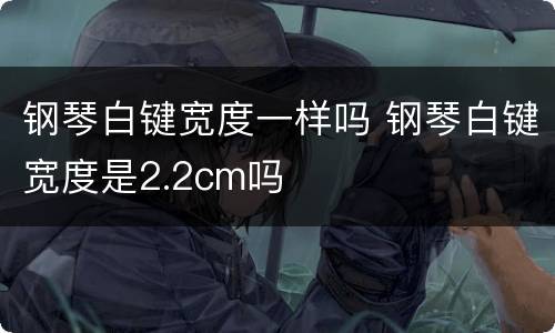 钢琴白键宽度一样吗 钢琴白键宽度是2.2cm吗