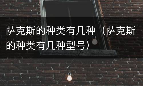 萨克斯的种类有几种（萨克斯的种类有几种型号）