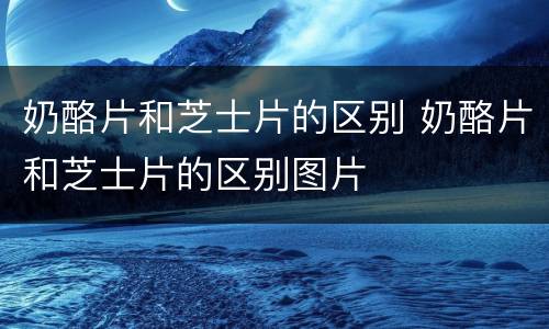 奶酪片和芝士片的区别 奶酪片和芝士片的区别图片