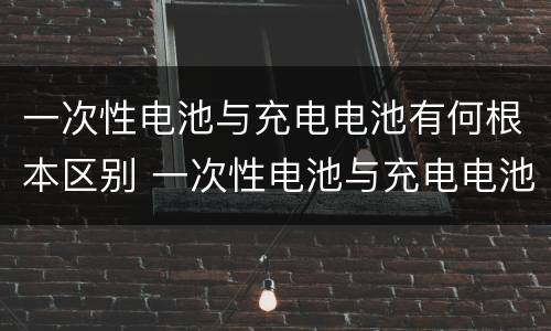 一次性电池与充电电池有何根本区别 一次性电池与充电电池有何根本区别原因何在