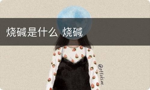 烧碱是什么 烧碱
