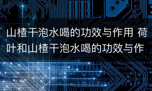 山楂干泡水喝的功效与作用 荷叶和山楂干泡水喝的功效与作用