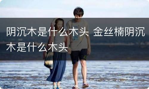 阴沉木是什么木头 金丝楠阴沉木是什么木头