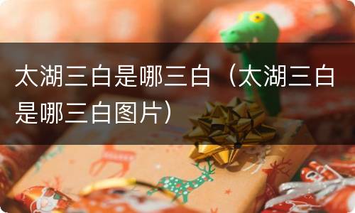 太湖三白是哪三白（太湖三白是哪三白图片）