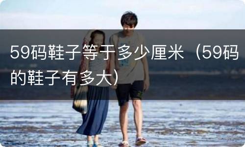 59码鞋子等于多少厘米（59码的鞋子有多大）